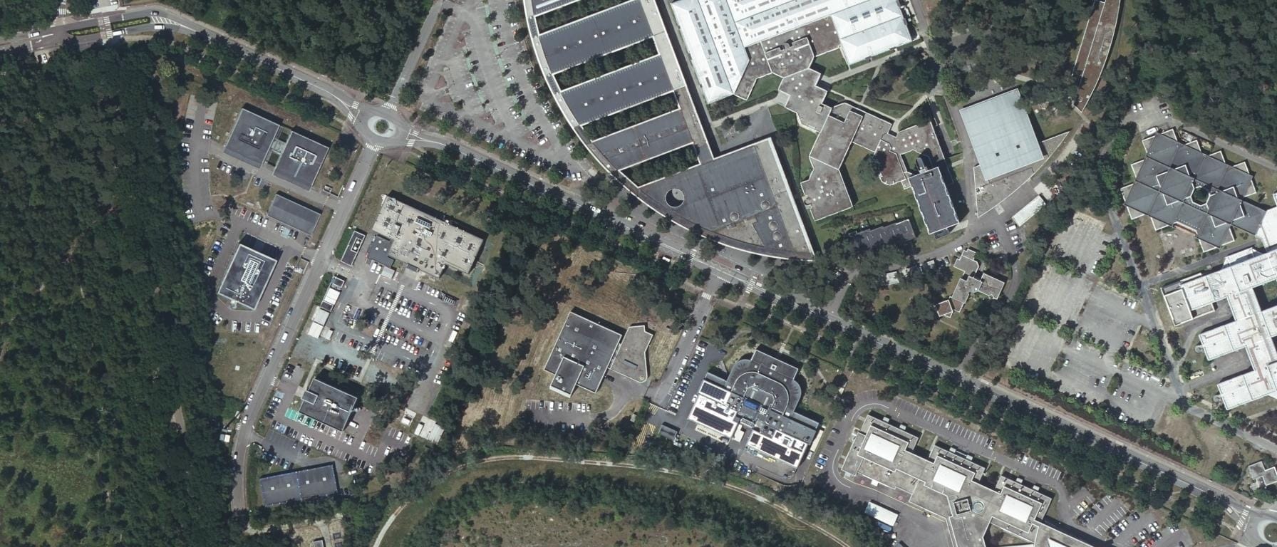 Vue aérienne de Lycée Le Corbusier