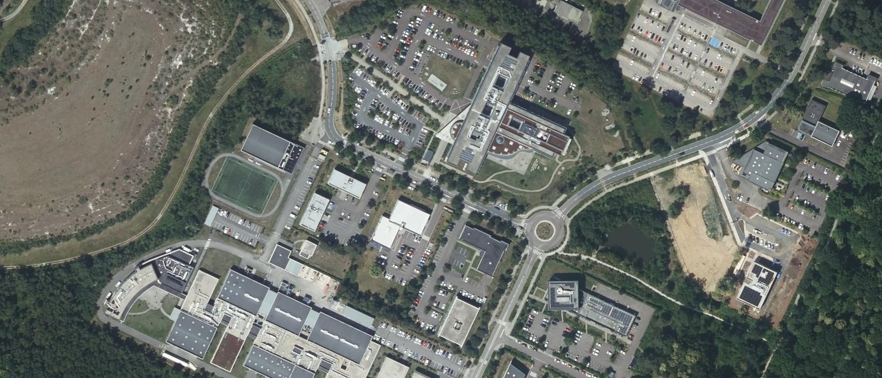 Vue aérienne de CESI Campus de Rouen (St Etienne du Rouvray)