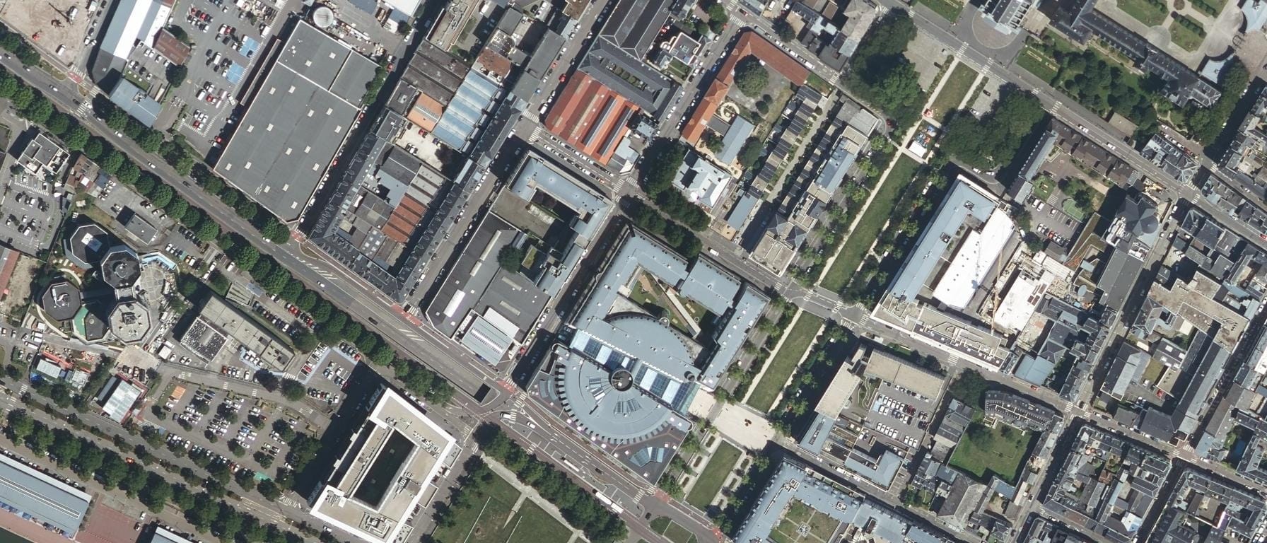 Vue aérienne de Institut d'Administration des Entreprises (IAE) de l'Université de Rouen