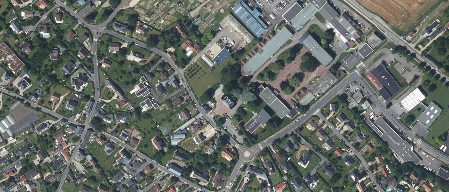 Vue aérienne de CFA de l'industrie Rouen/Dieppe