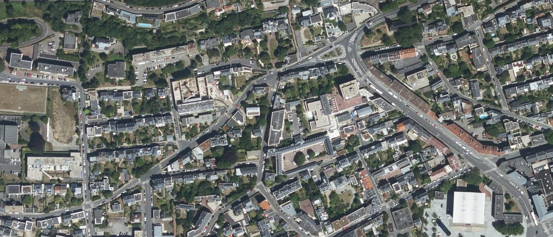 Vue aérienne de CFA Jeanne d'Arc