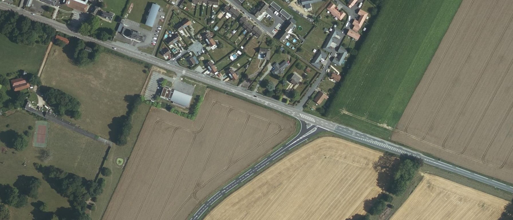 Vue aérienne de MFR de Tôtes