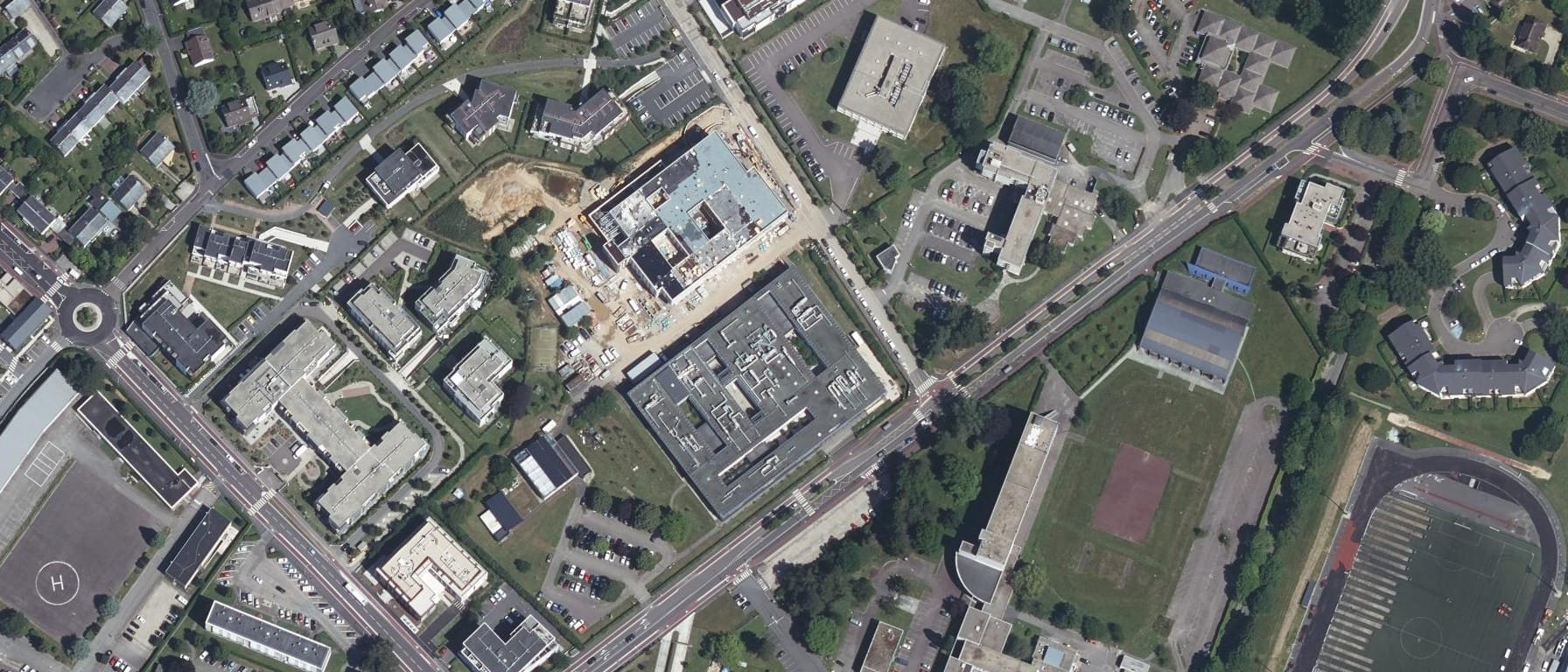Vue aérienne de Formation Vétérinaire - UniLaSalle Rouen