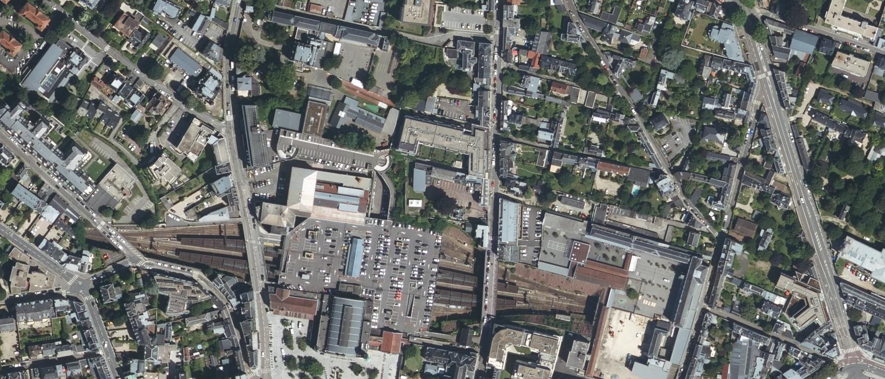 Vue aérienne de Lycée Jean-Paul II (Rouen - 76)