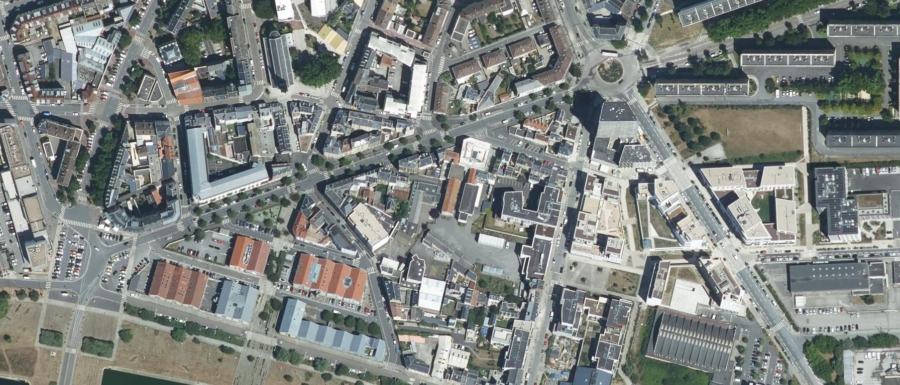 Vue aérienne de Lycée polyvalent privé Saint Vincent de Paul