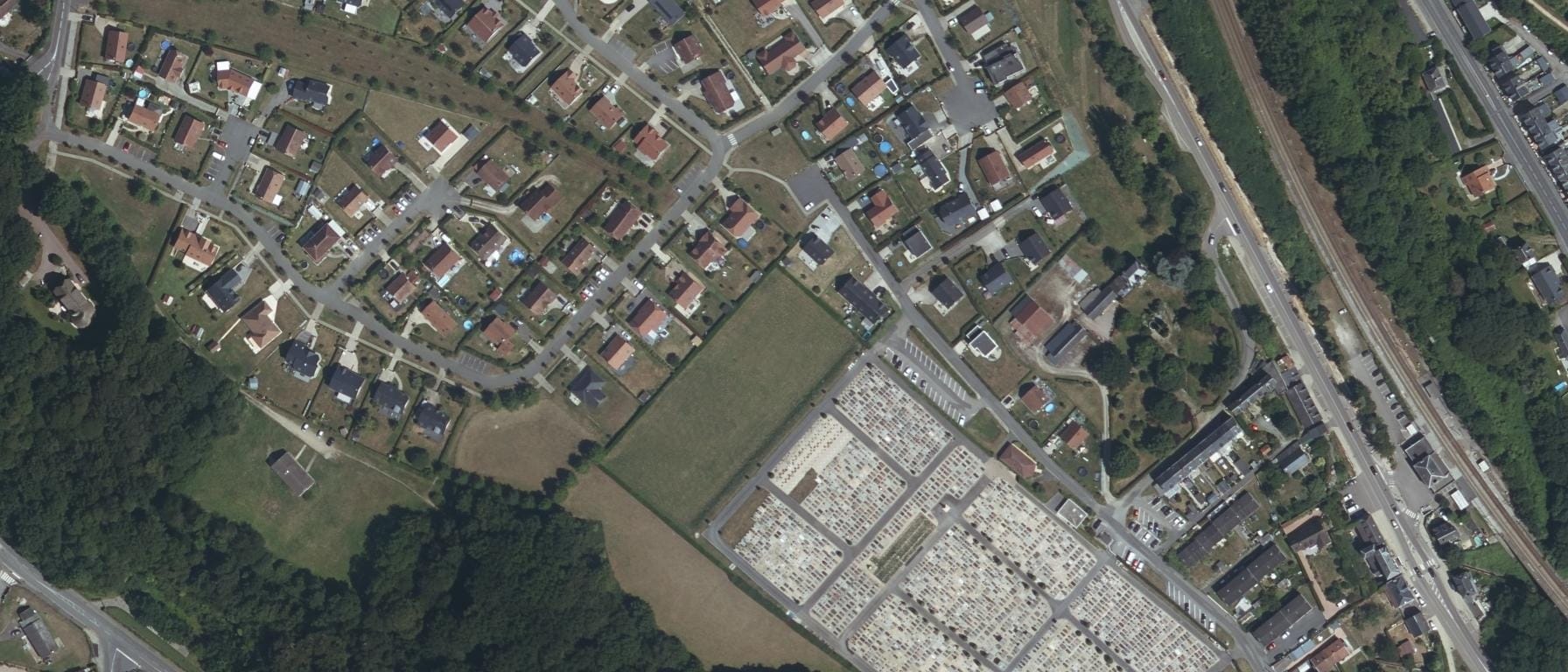Vue aérienne de GRETA Rouen Maritime site de formation BARENTIN