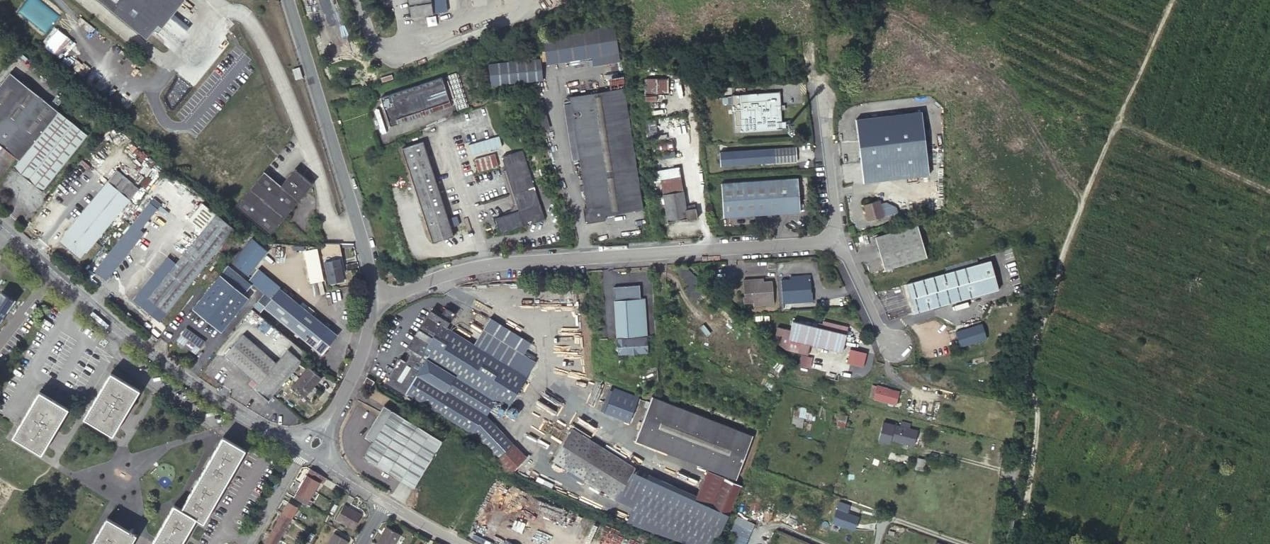Vue aérienne de CFA de l'Ecole des travaux publics de Normandie Jean Freret ETPN