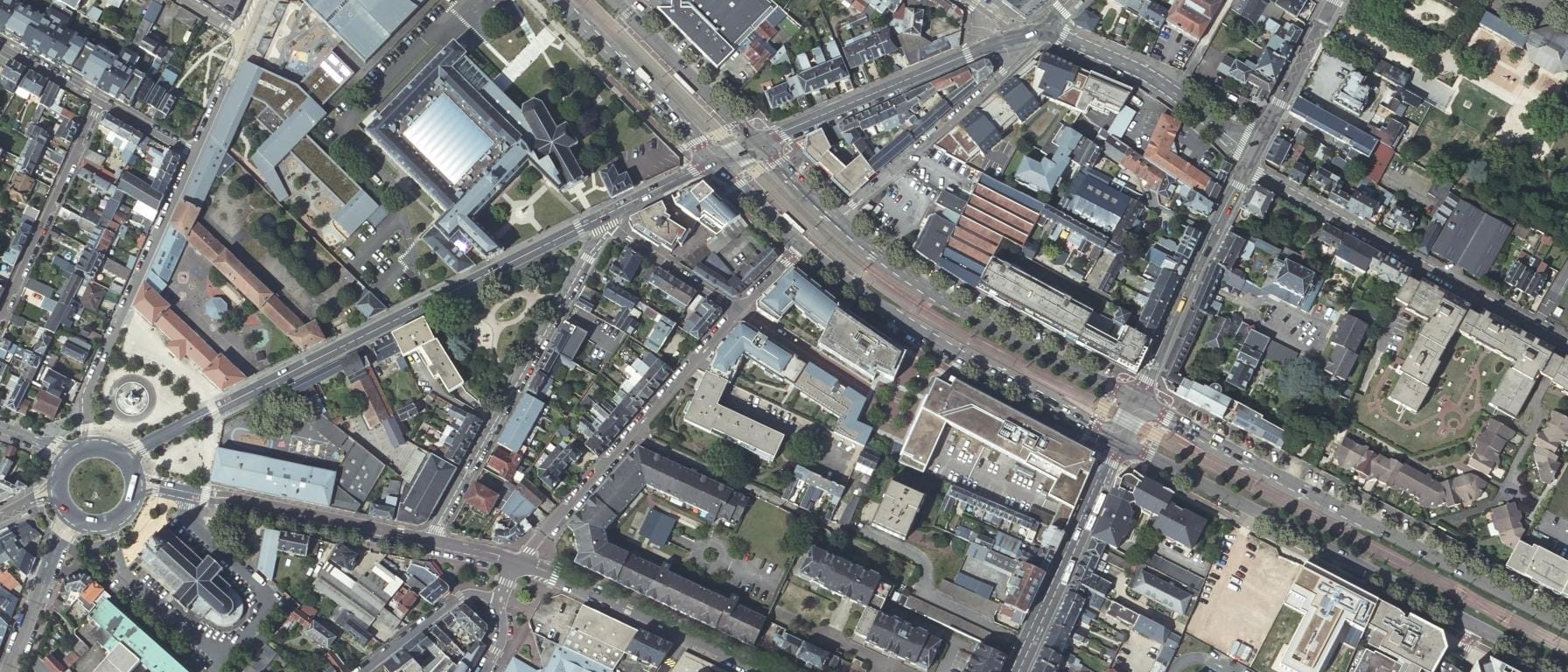 Vue aérienne de CFA Institut Supérieur d'Optique ISO Rouen