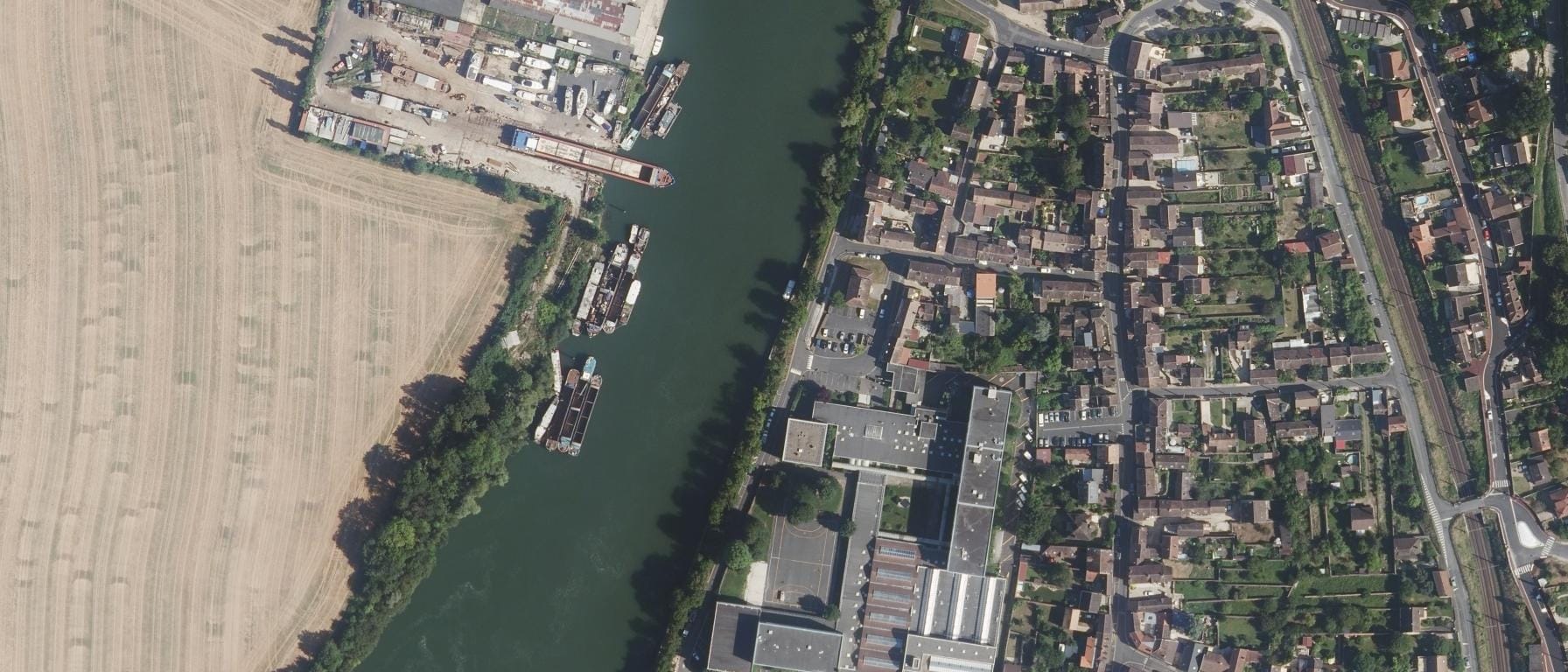 Vue aérienne de Lycée polyvalent La Fayette