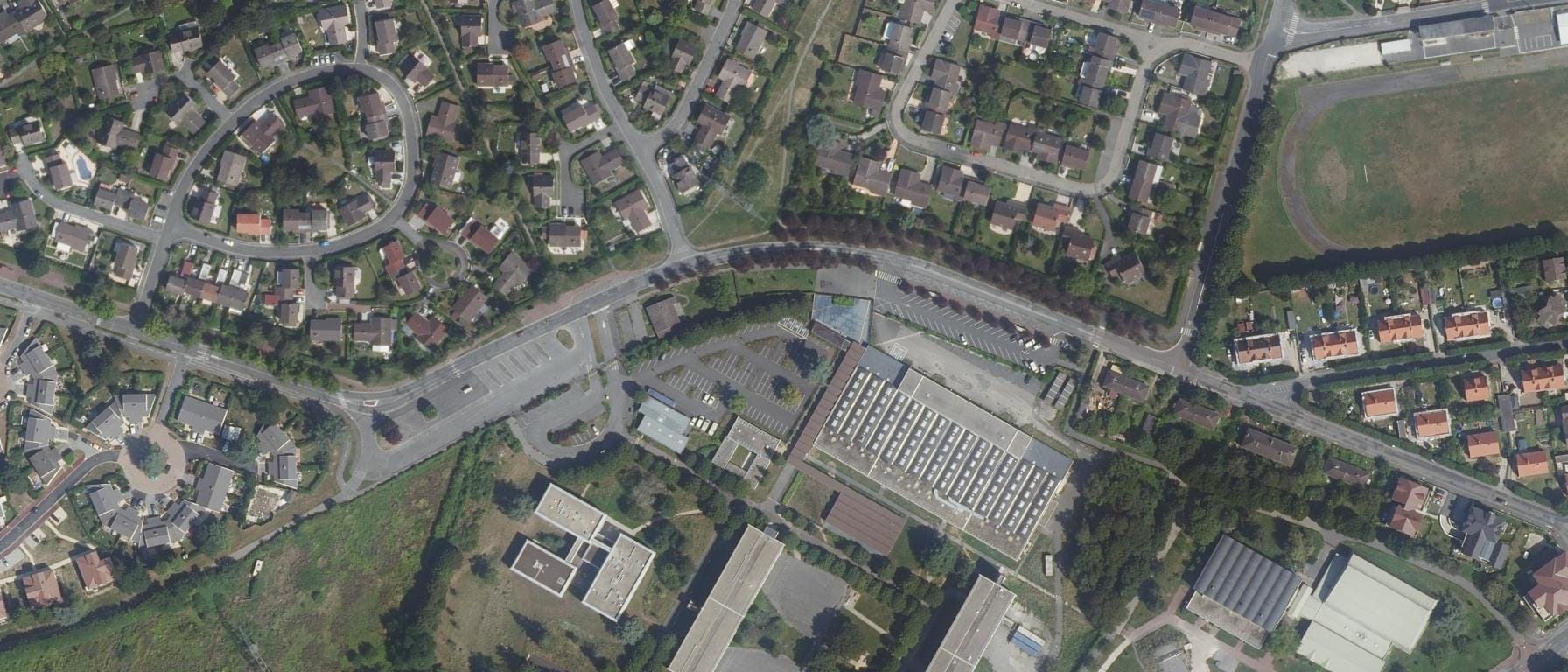 Vue aérienne de Lycée Gaston BACHELARD