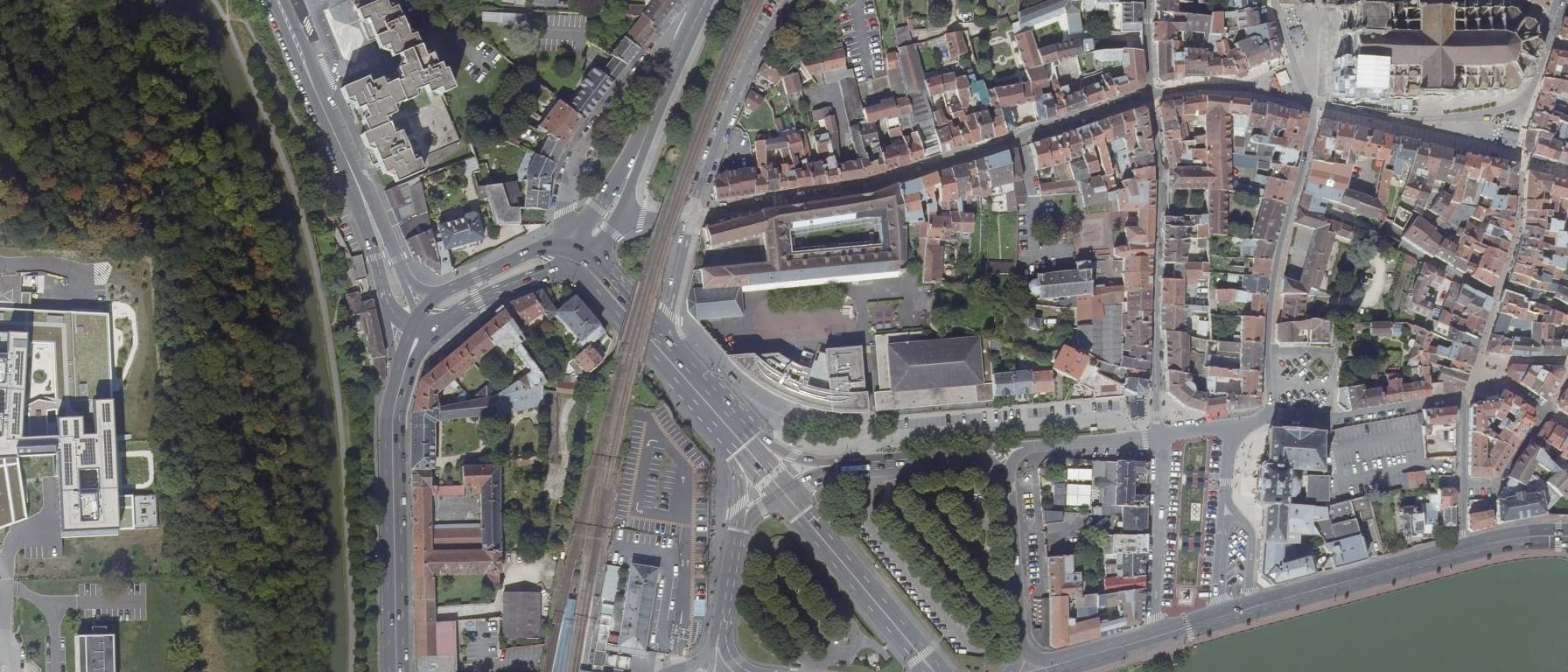 Vue aérienne de Lycée Henri Moissan