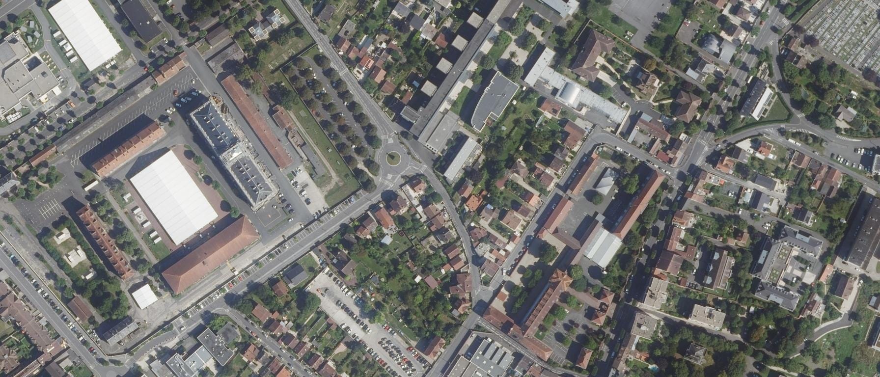 Vue aérienne de Lycée Jacques Amyot