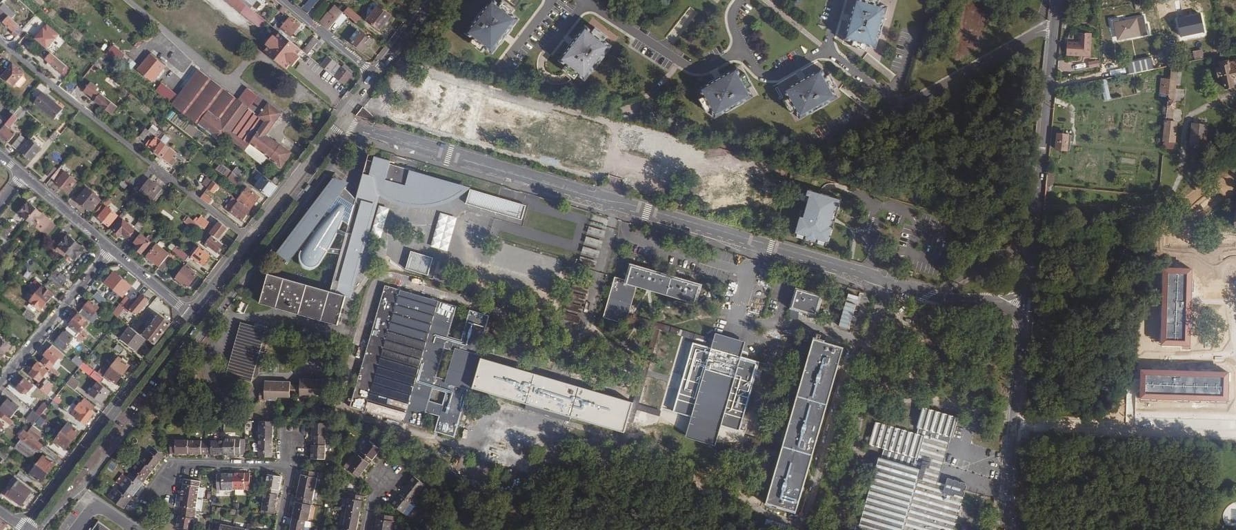 Vue aérienne de Lycée Joliot Curie