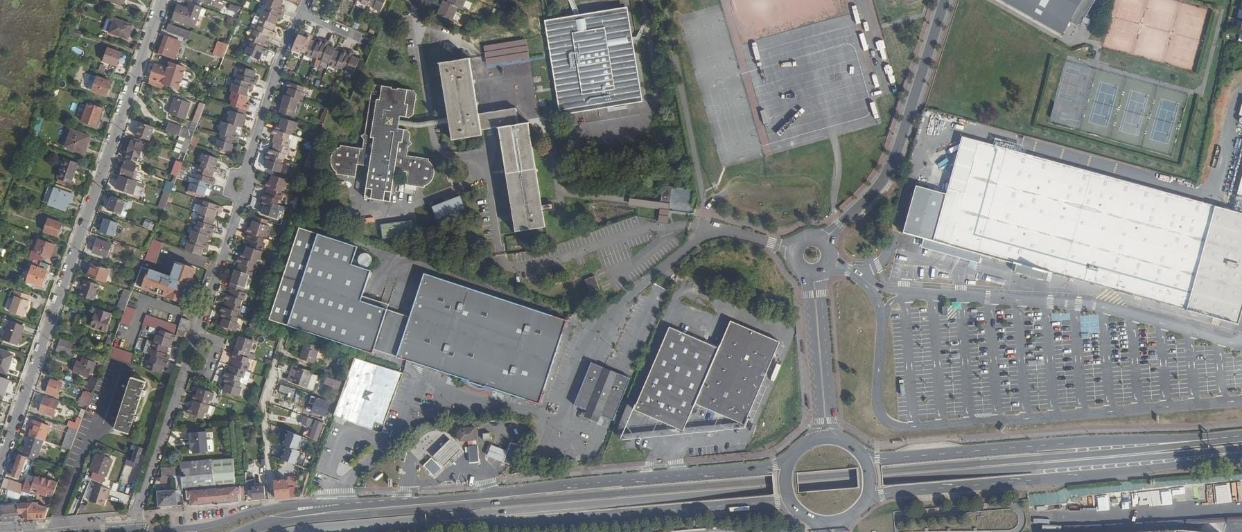 Vue aérienne de Lycée professionnel Louis Lumiere
