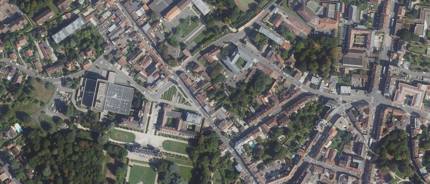 Vue aérienne de Institution Saint Aspais