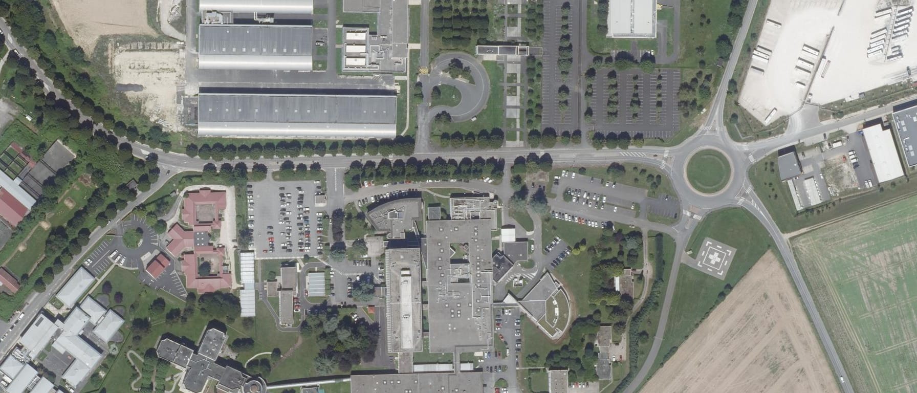 Vue aérienne de Lycée Les Pannevelles