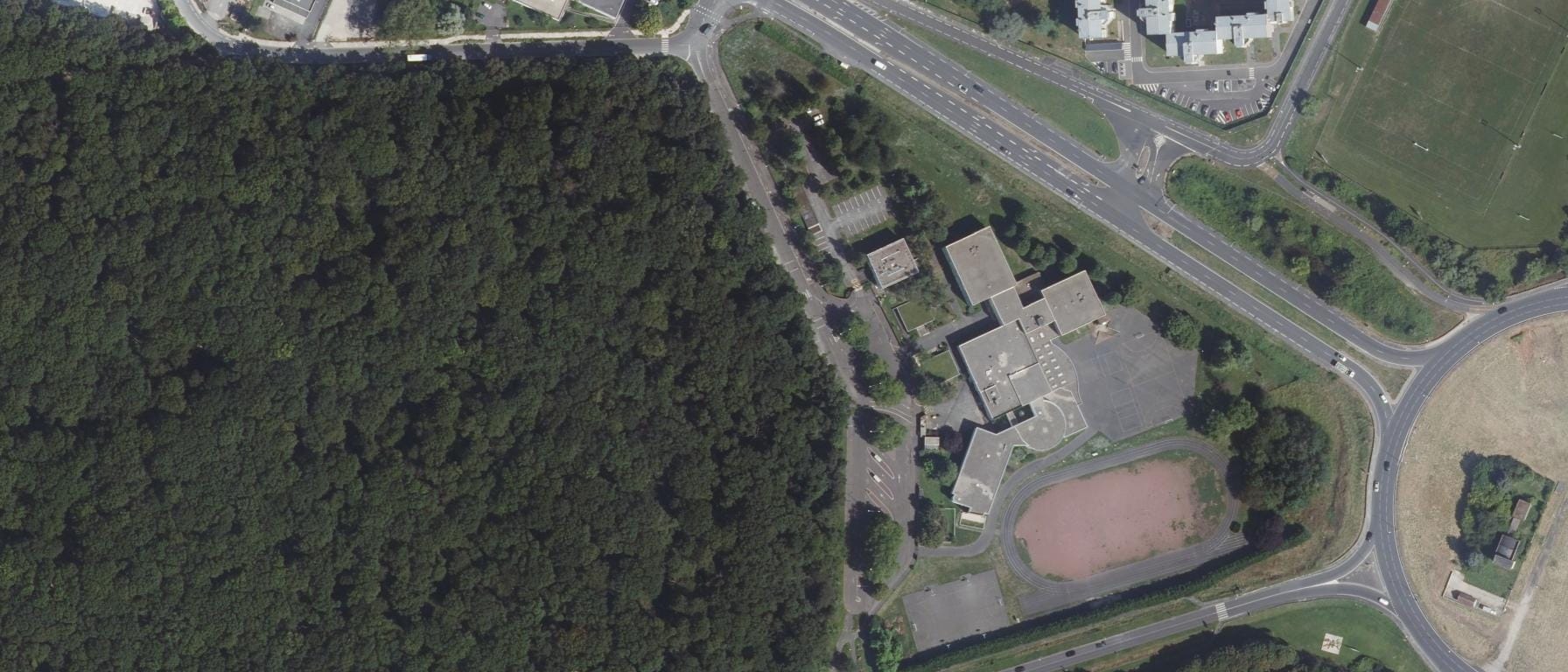Vue aérienne de Lycée George Sand