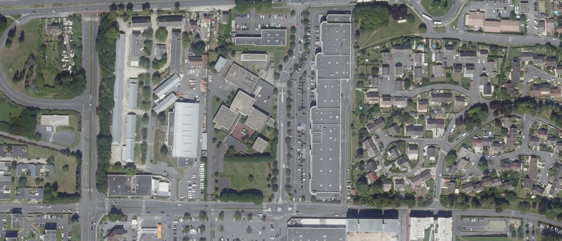 Vue aérienne de Lycée professionnel Charles Baudelaire