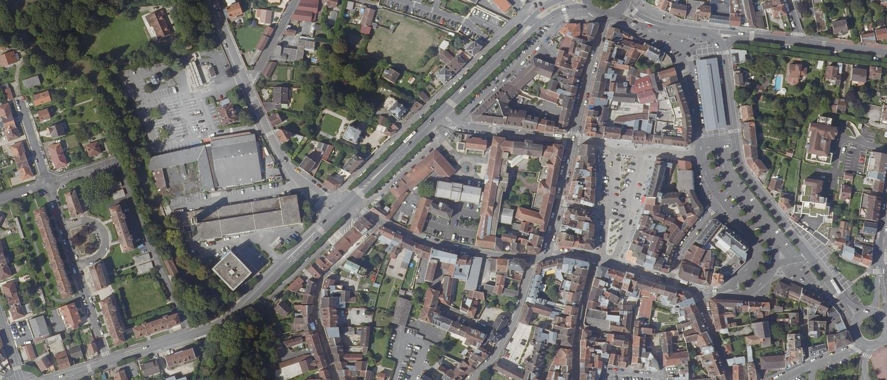 Vue aérienne de IFSI Grand Hôpital Est Francilien-Site de Formation Coulommiers