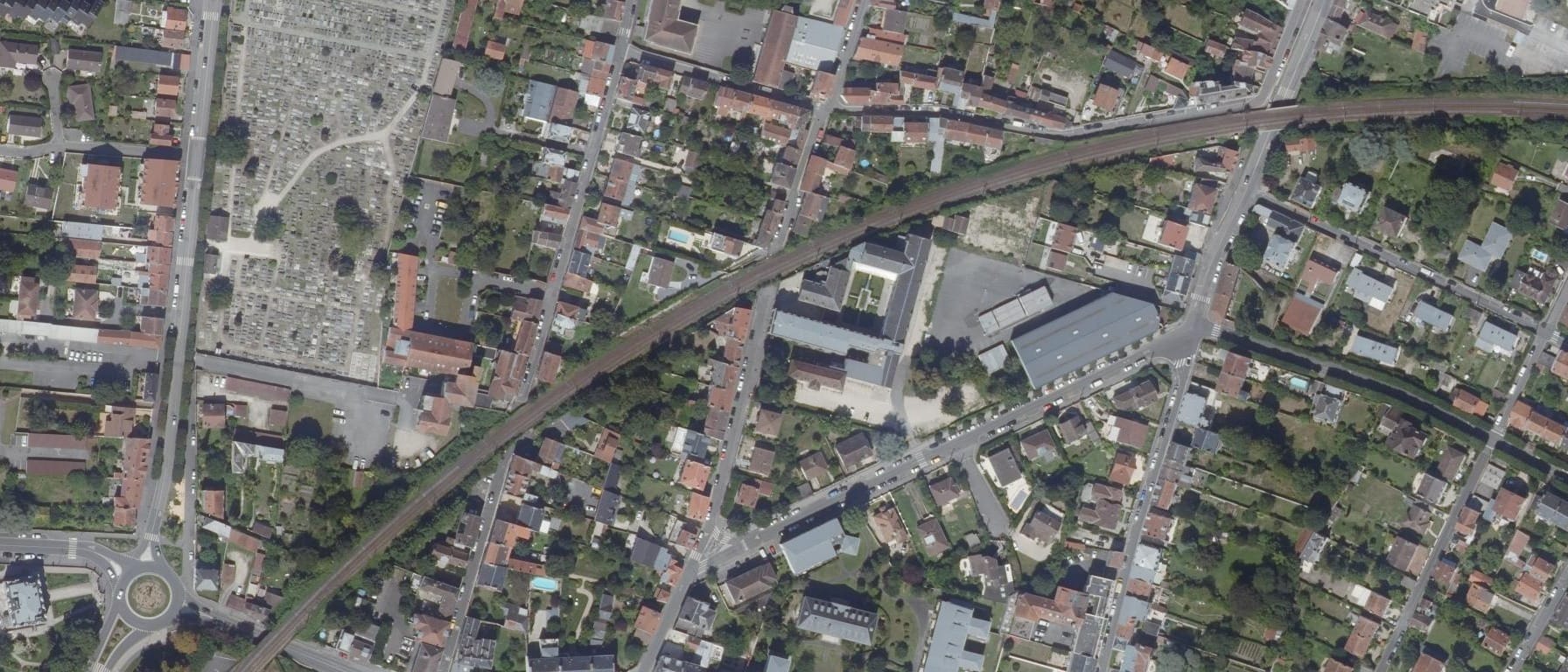 Vue aérienne de Lycée JEAN ROSE