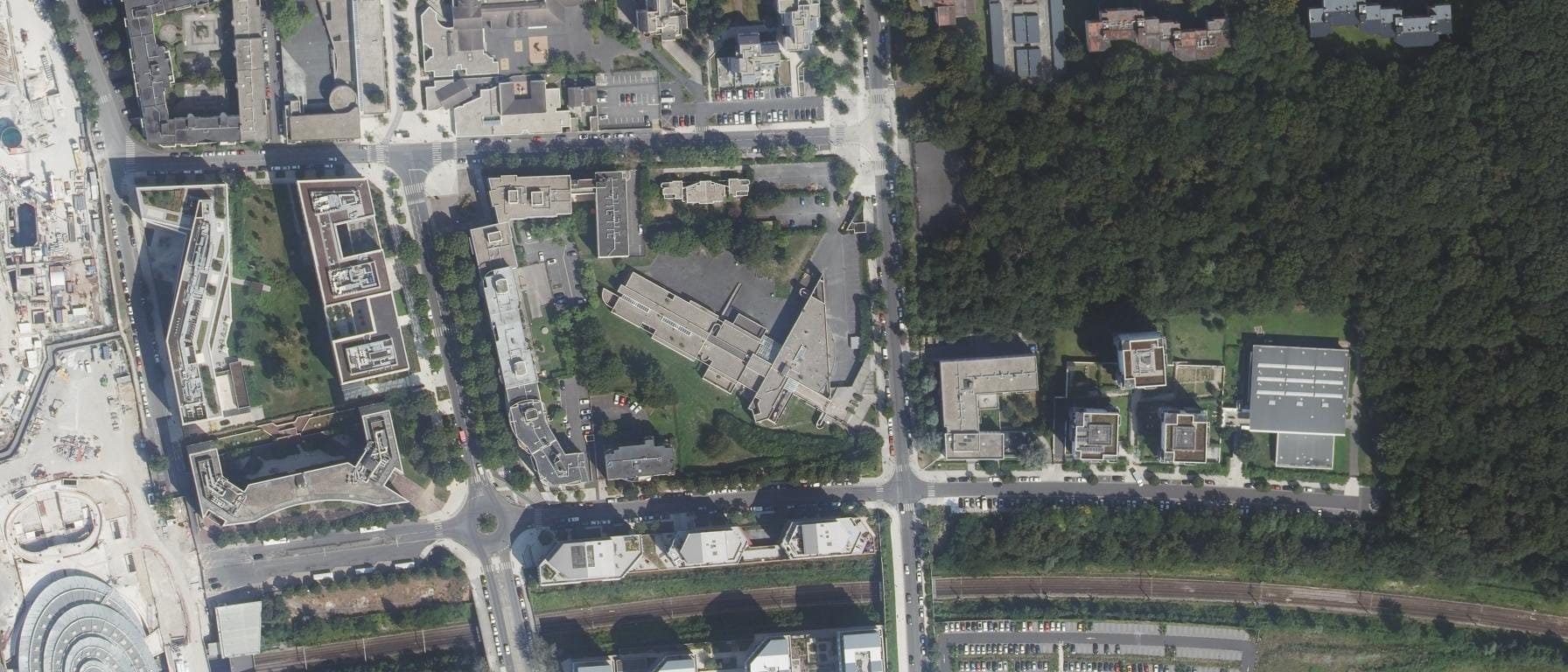Vue aérienne de Lycée Rene Descartes