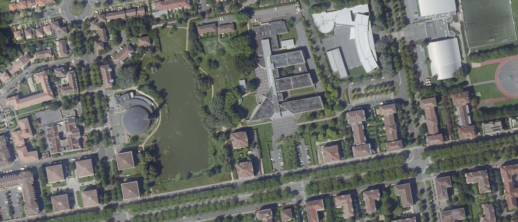 Vue aérienne de Lycée Martin Luther King