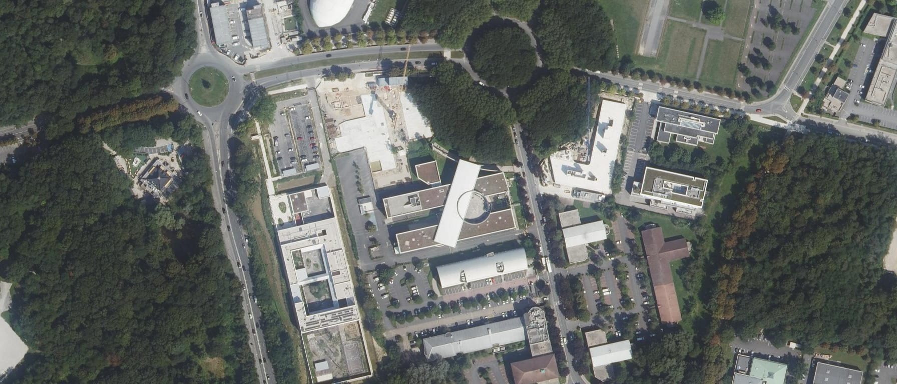 Vue aérienne de I.U.T de Marne la Vallée