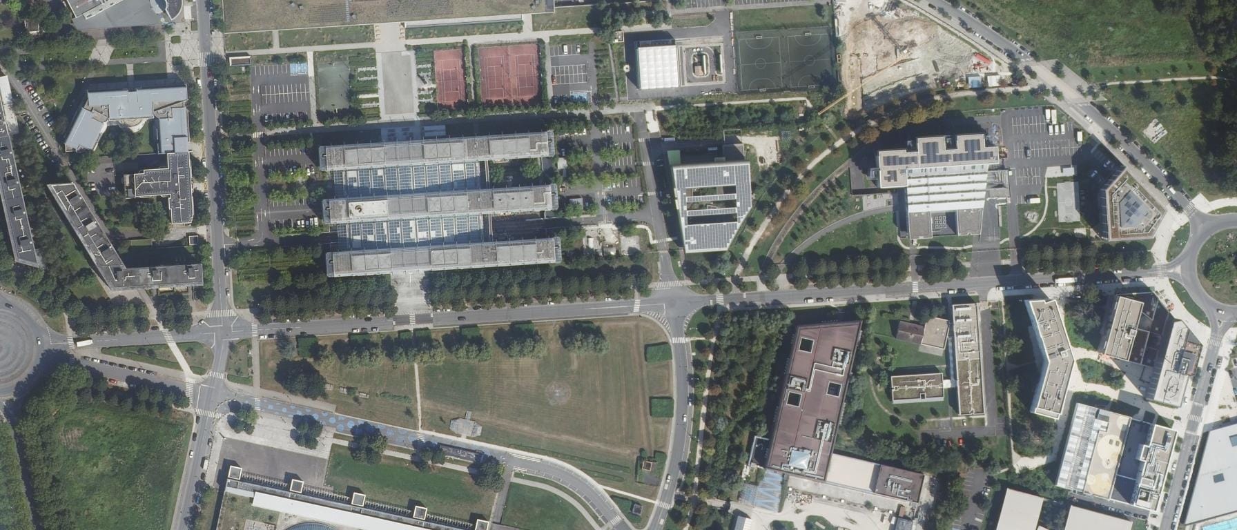 Vue aérienne de Ecole Nationale Supérieure d'Architecture de Paris-Est