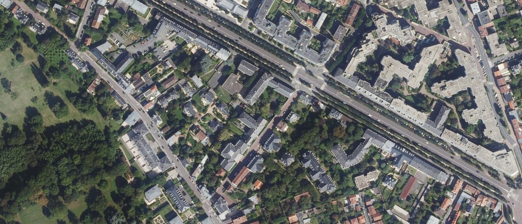Vue aérienne de IFSI CH André Mignot Versailles