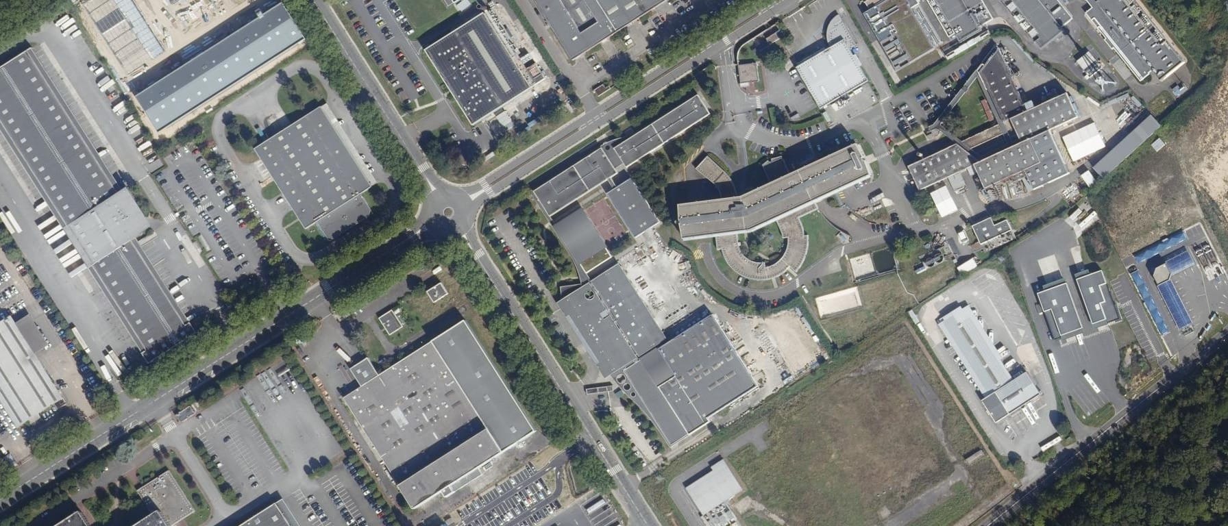 Vue aérienne de CFA CF Métiers du Bâtiment et des Travaux publics