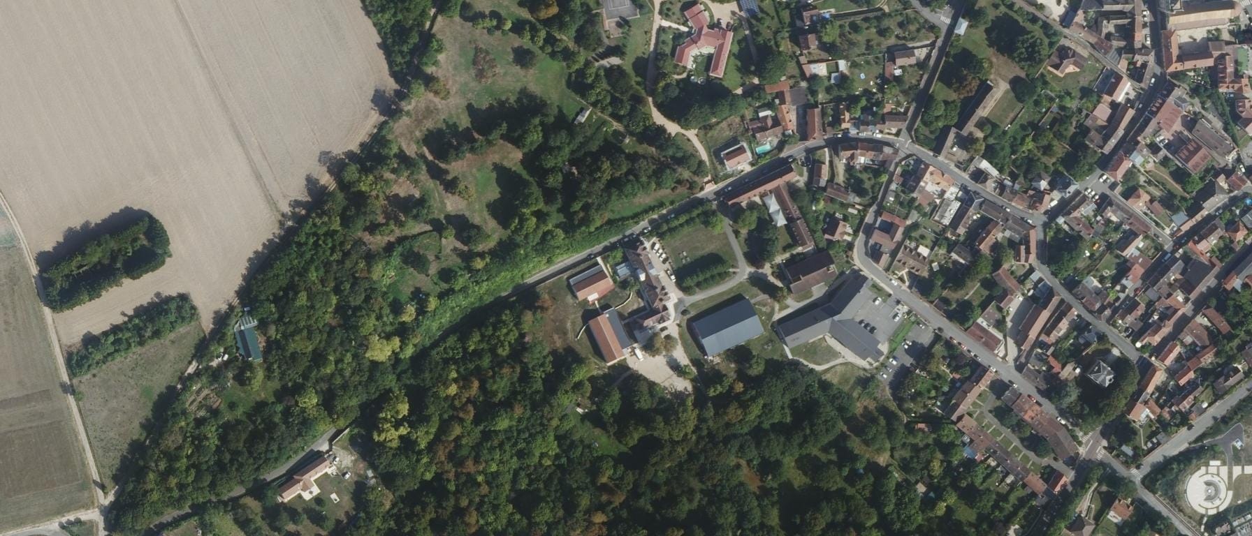 Vue aérienne de Lycée professionnel Agricole Le Buat