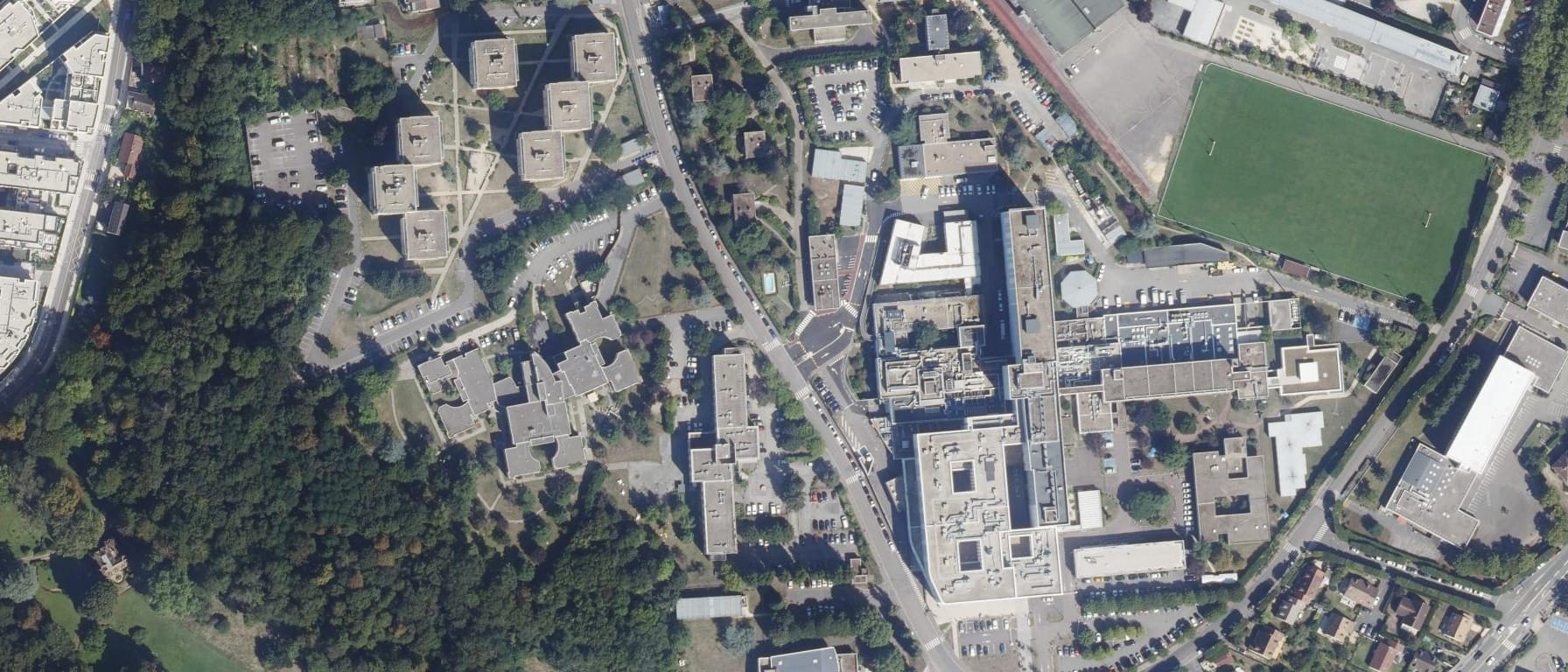 Vue aérienne de IFSI CHI Poissy St-Germain