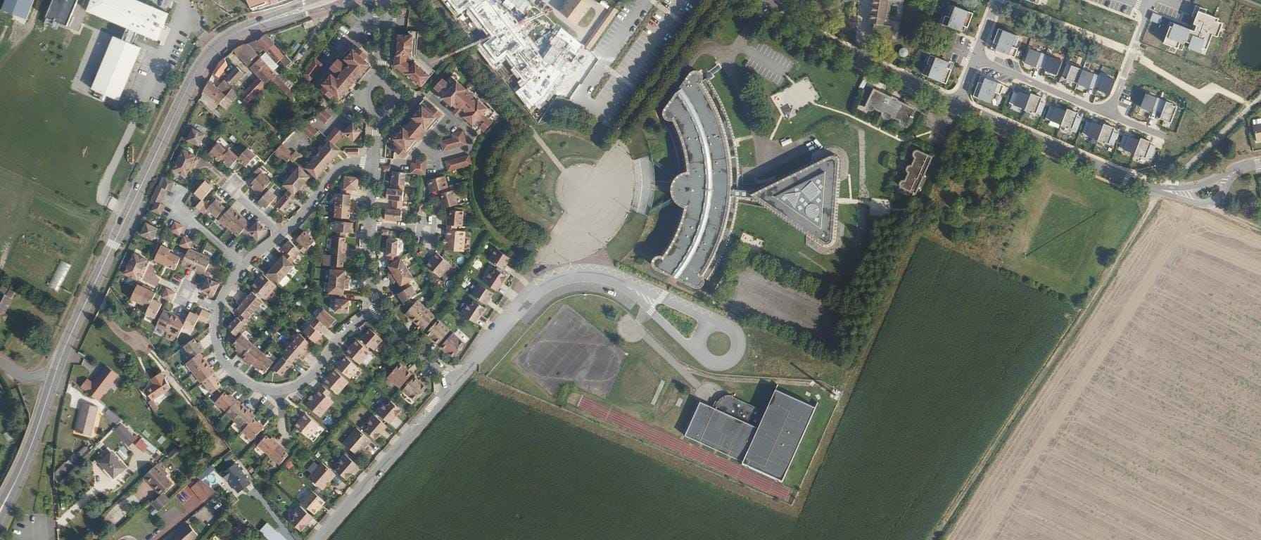 Vue aérienne de Lycée Léopold Sédar Senghor