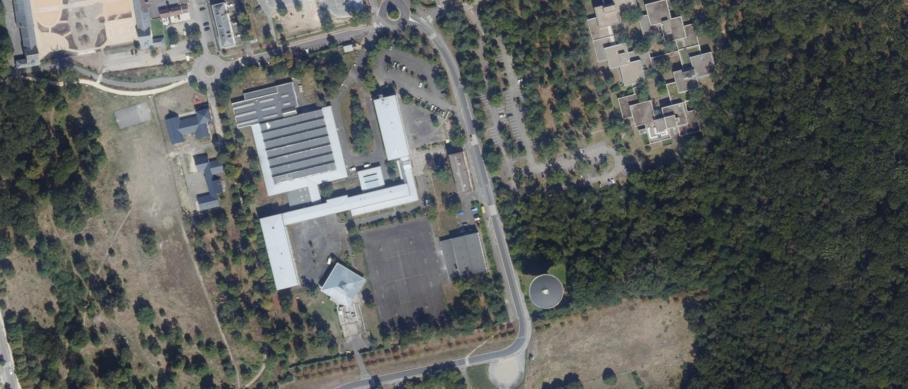 Vue aérienne de Lycée Vaucanson