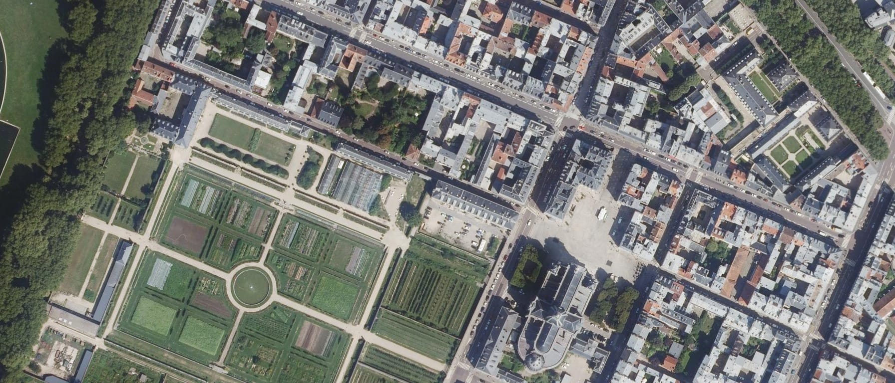 Vue aérienne de Ecole nationale supérieure de paysage Versailles (78)