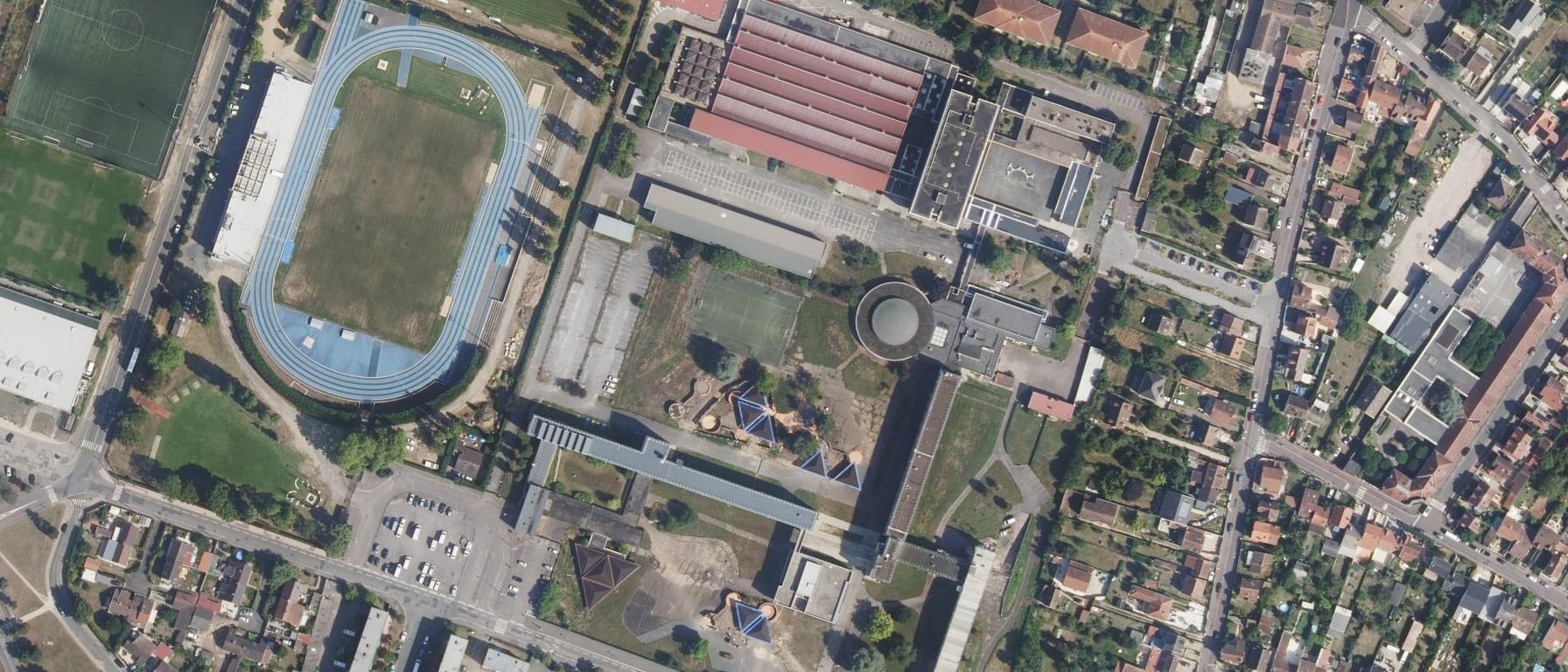 Vue aérienne de Lycée Saint Exupéry