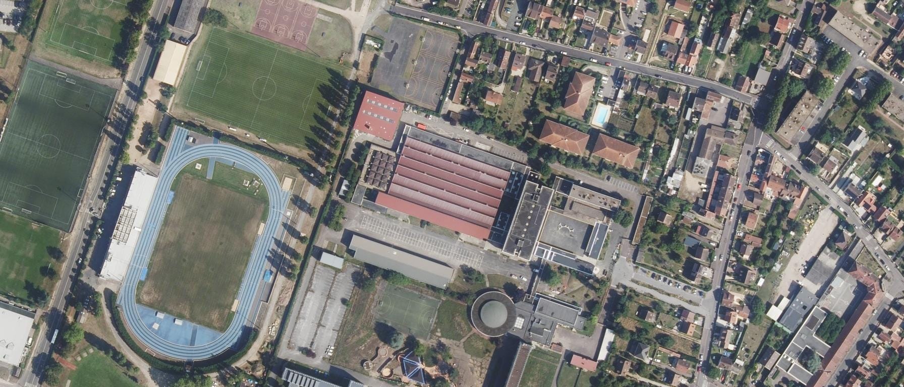 Vue aérienne de Lycée Jean Rostand