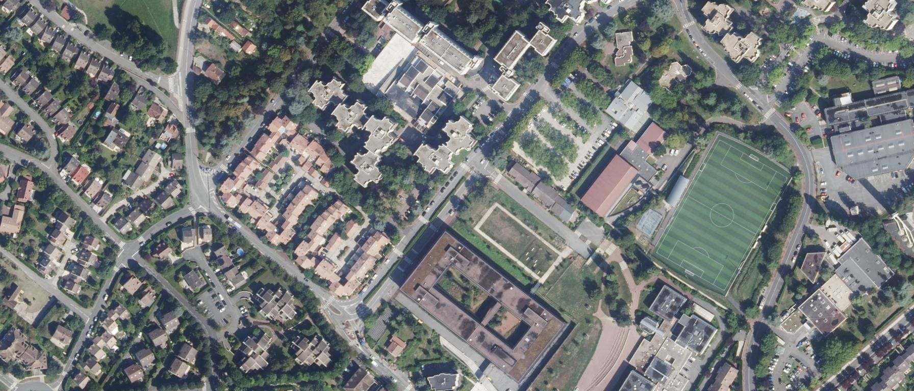 Vue aérienne de Lycée Léonard de Vinci