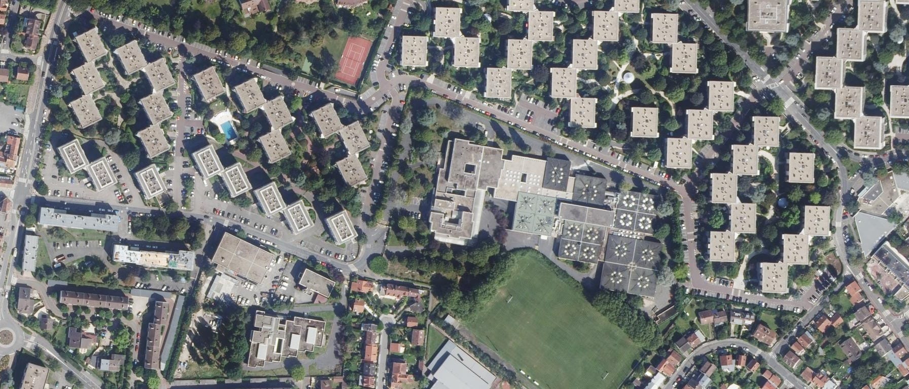 Vue aérienne de Lycée professionnel Jean Moulin