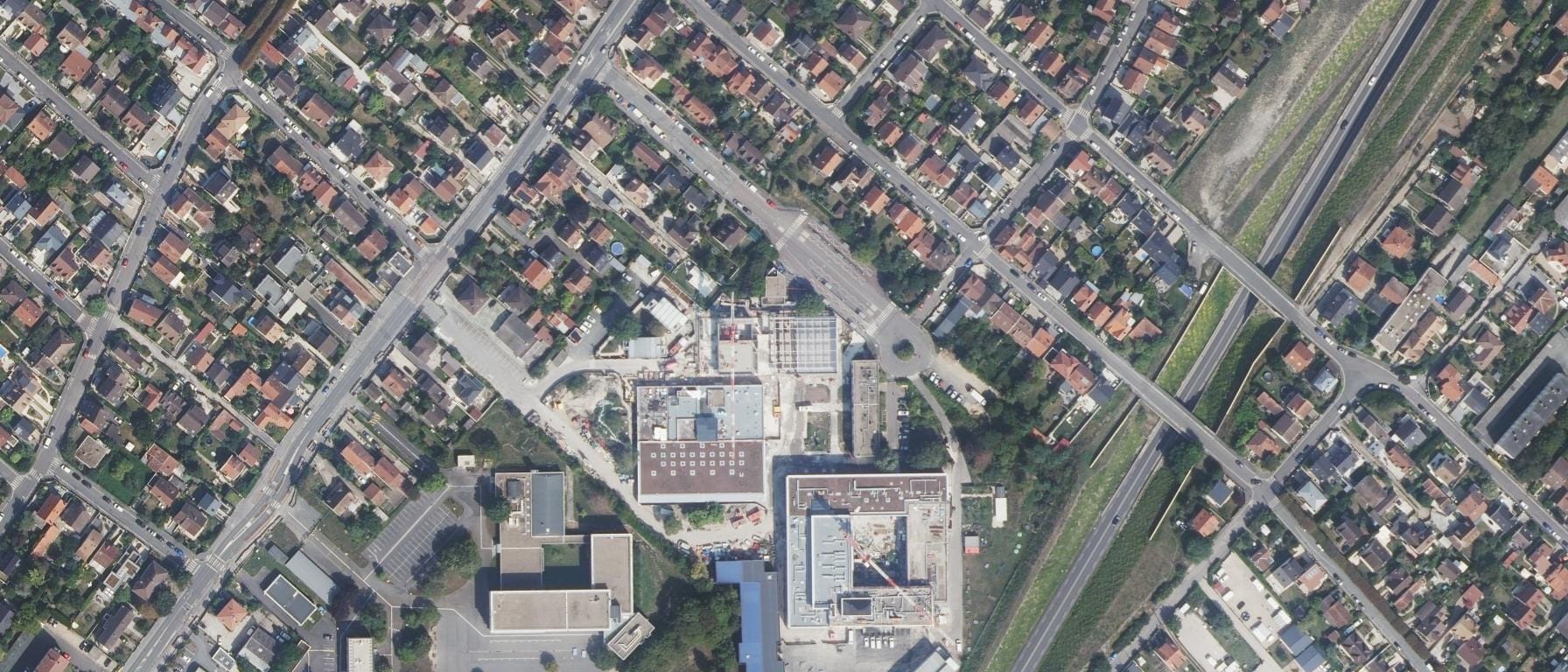 Vue aérienne de Lycée Evariste Galois