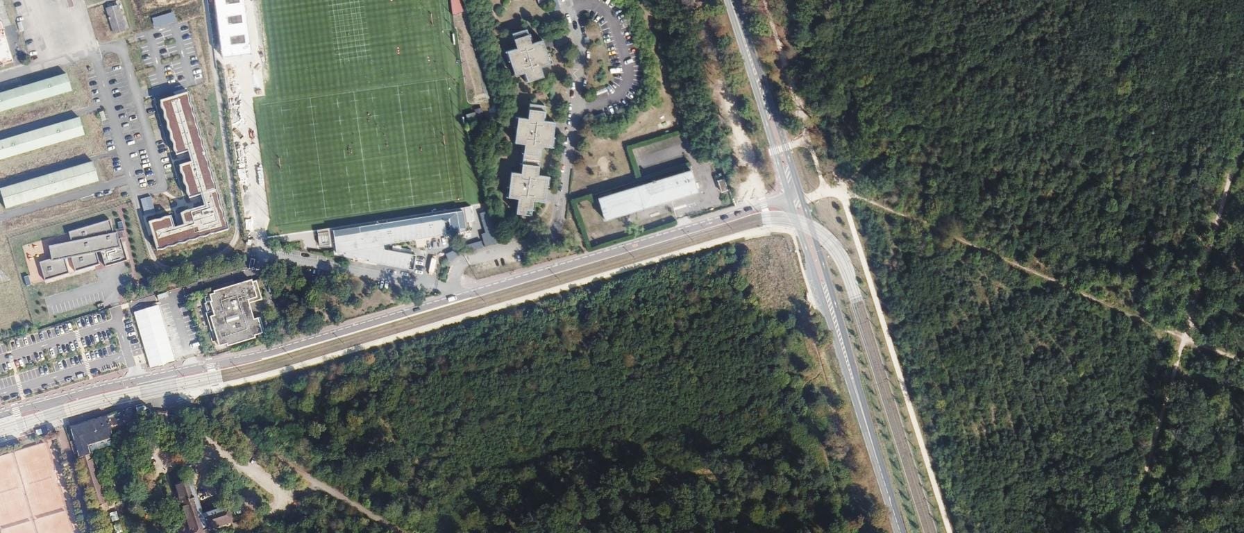 Vue aérienne de Lycée Saint Thomas de Villeneuve