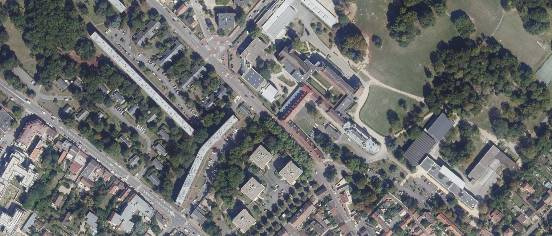 Vue aérienne de Lycée Notre-Dame Les Oiseaux