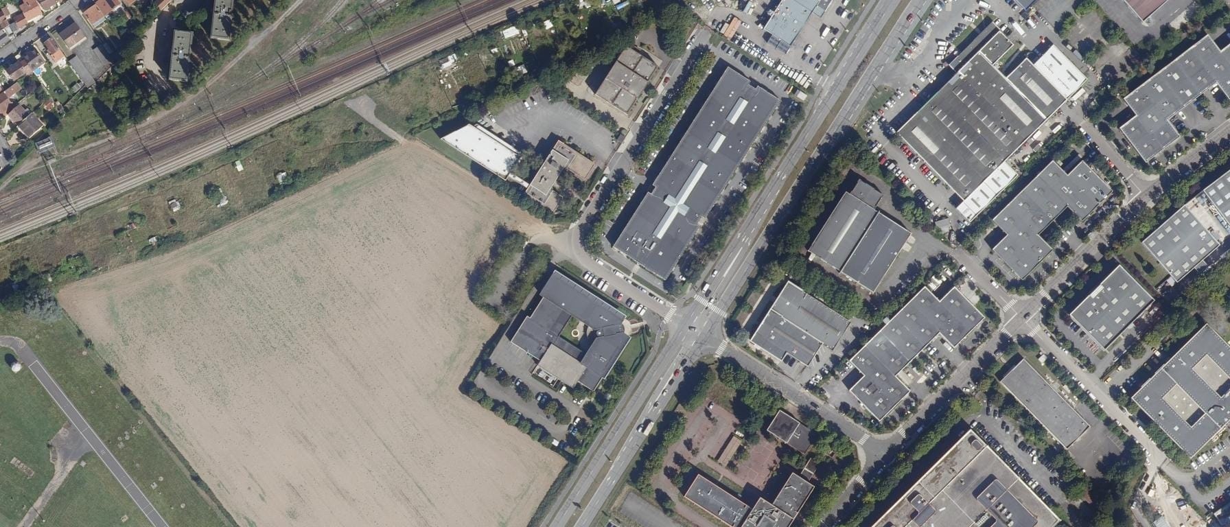 Vue aérienne de Centre de formation Inter et Intra Entreprises - Institut des études comptables