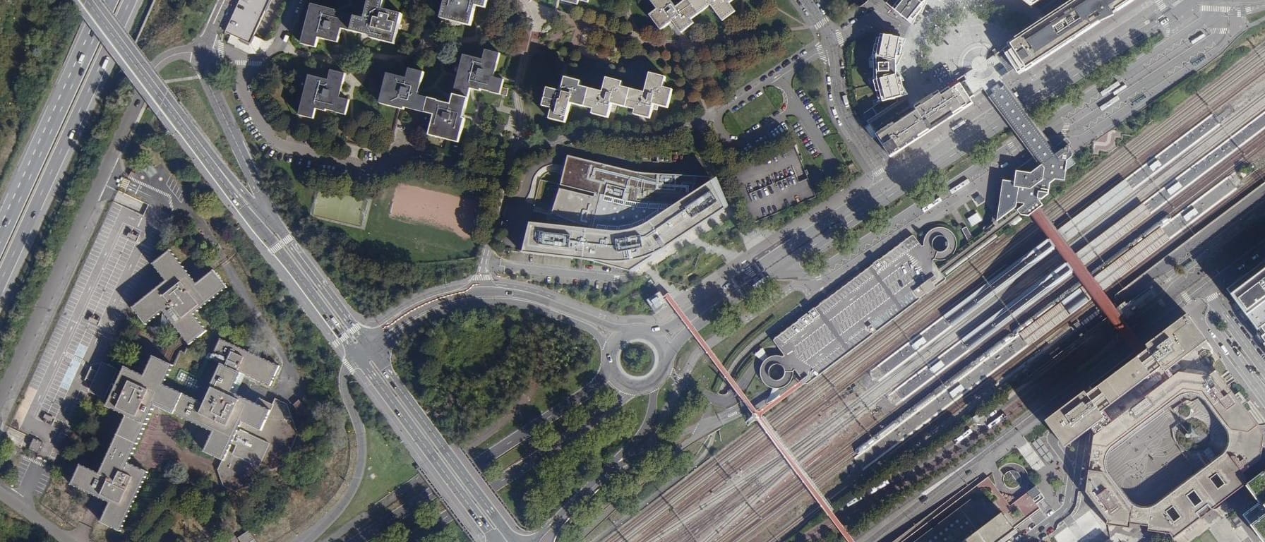 Vue aérienne de ESTACA Paris-Saclay (Saint-Quentin-en-Yvelines)