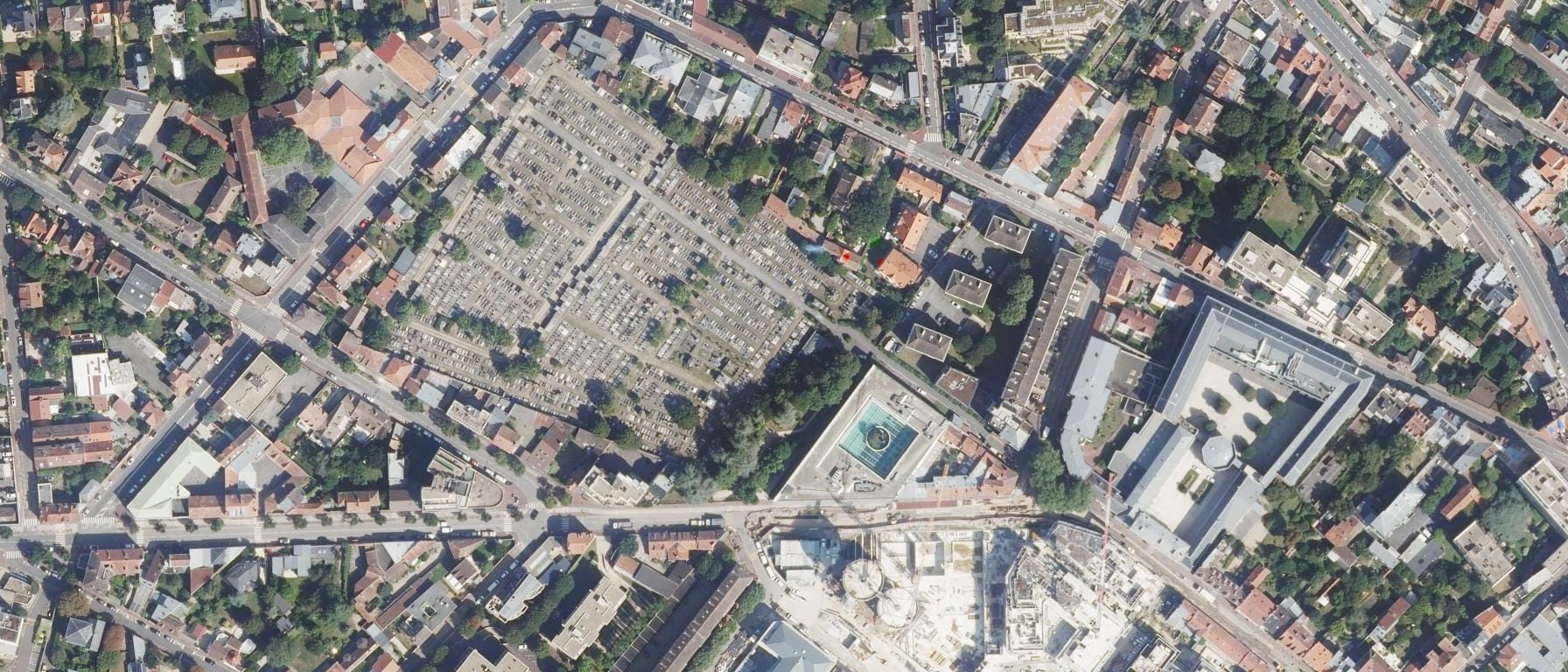 Vue aérienne de CY Cergy Paris Université - site de Saint-Germain-en-Laye