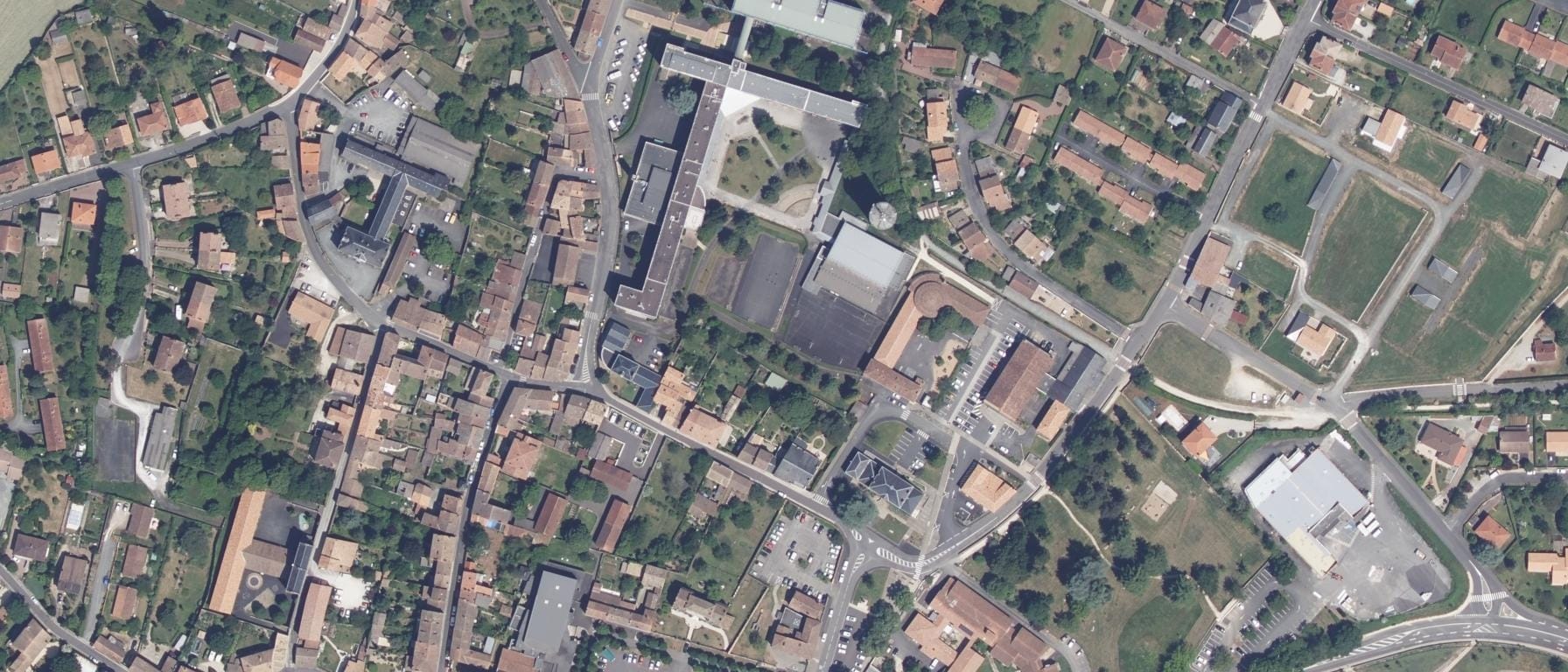 Vue aérienne de Lycée Joseph Desfontaines