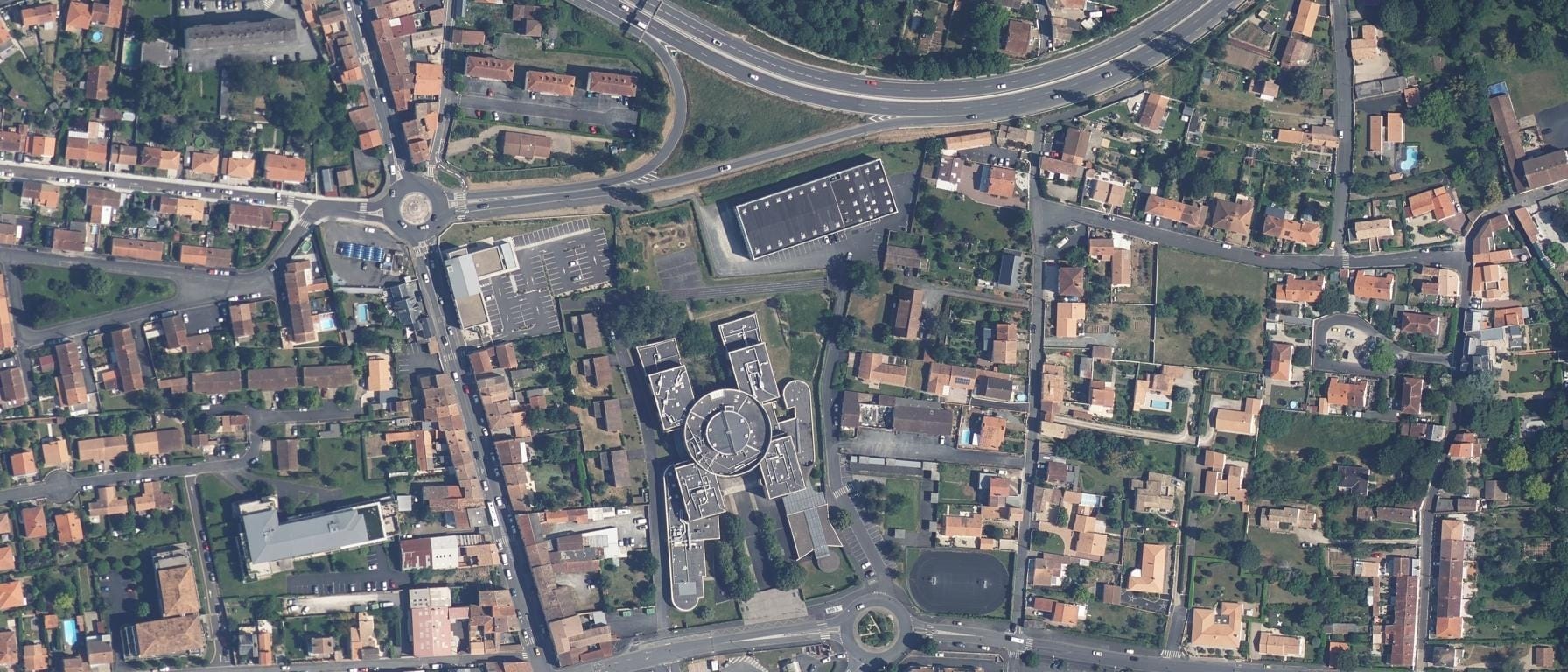 Vue aérienne de Lycée Jean Mace