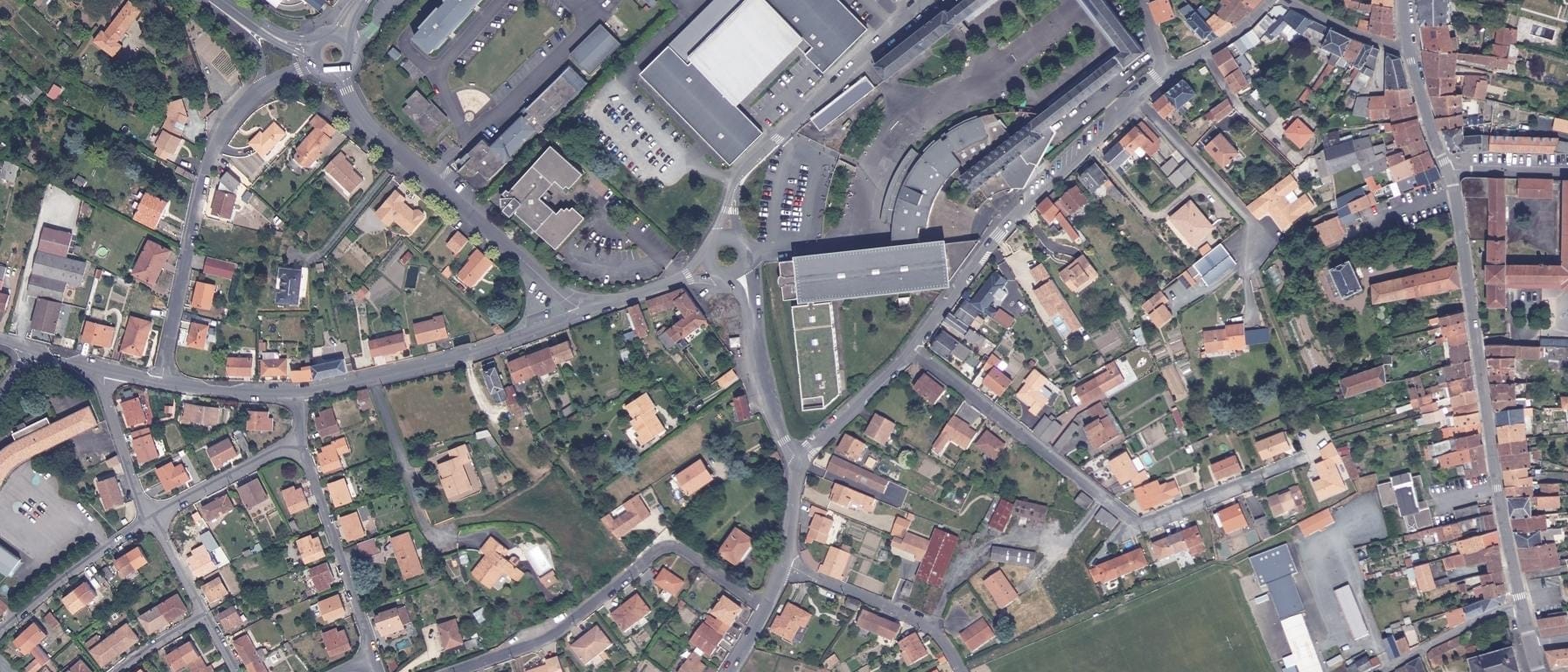 Vue aérienne de Lycée Ernest Perochon