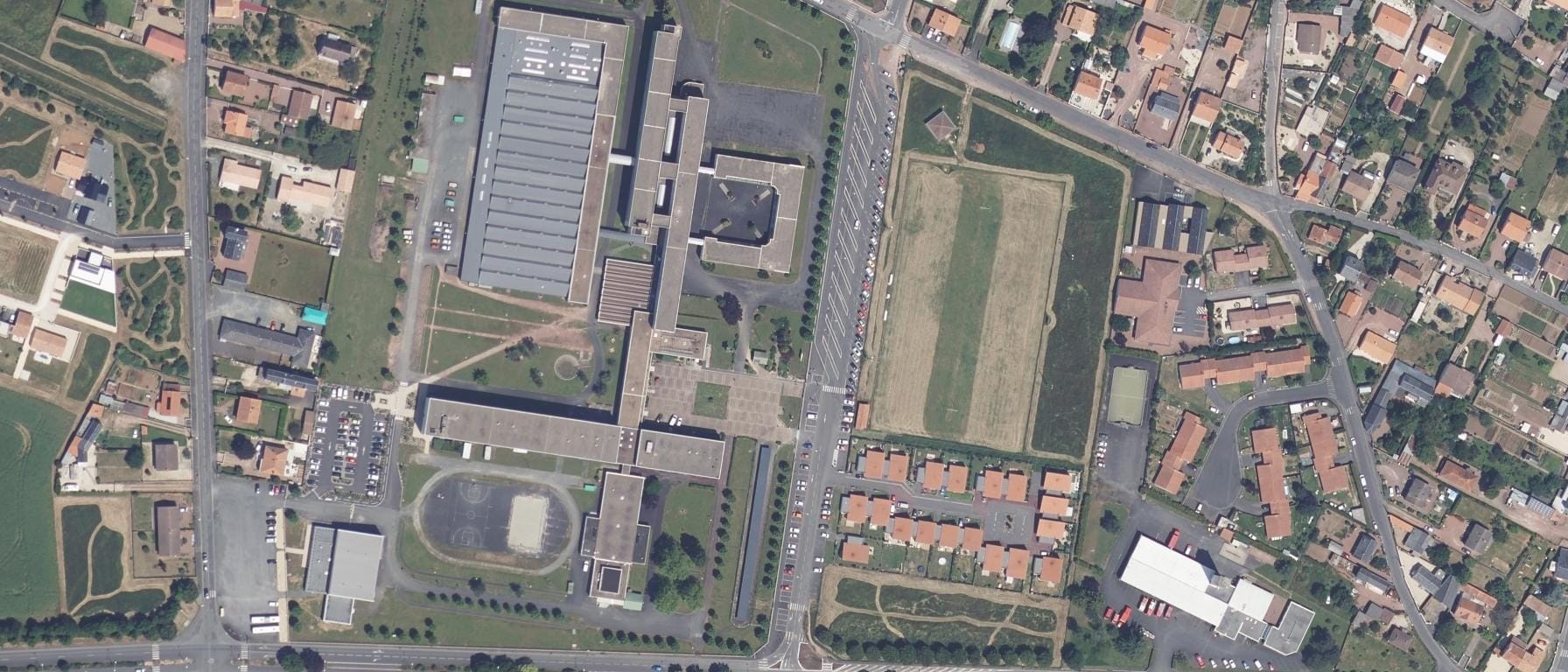 Vue aérienne de Lycée Jean Moulin