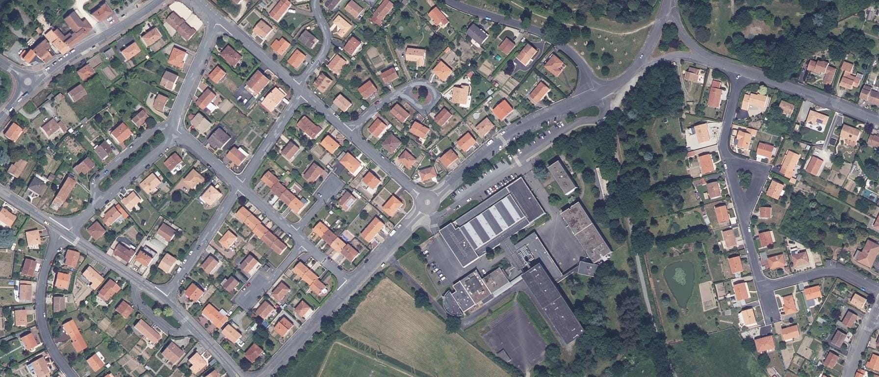 Vue aérienne de Lycée professionnel Les Grippeaux